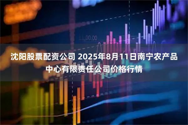 沈阳股票配资公司 2025年8月11日南宁农产品中心有限责任公司价格行情